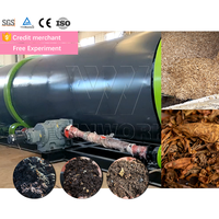 Équipement de compostage par fermentation anaérobie WINWORK, machine à retourner le compost pour déchets organiques, moteur de fermenteur rotatif