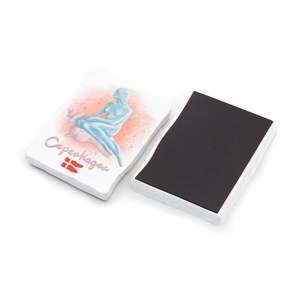 Imán de nevera de poliresina con diseño de sirena danesa de Copenhague, tallado/impresión en relieve, recuerdo - Product Image 3