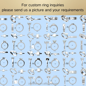 IGI GIA Compromiso personalizado HT CVD Lab Creado 14K 18K Oro Pt950 Anillo de bodas Quilate Anillo de diamantes Anillos de joyería de platino - Product Image 2