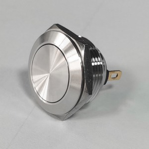 19 mm roestvrijstalen aluminium drukknopschakelaar met koepelvormige kop Noodstop Rood Veiligheid NC Contact 10A 250V AC - Product Image 3