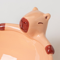 Ensemble de bol et d'assiettes en céramique Capybara mignon Design écologique pour une expérience culinaire confortable et adorable de 250ml
