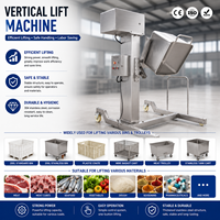 Machine de levage verticale commerciale en acier inoxydable pour la production de saucisses, boulettes de viande et galettes de hamburgers