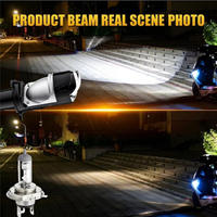 Nouveau phare de moto LED super lumineux haute puissance 12V 45W 50 000 lumens, type concentré, à brancher, ajustement universel, double faisceau