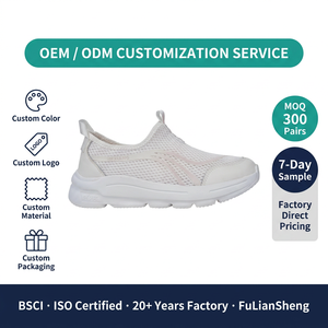 Tênis Feminino Esportivo de Outono Leve e Respirável com Massagem, Sapatilhas Slip-On com Sola em EVA para Conforto o Dia Todo, Bico Largo, OEM ODM - Product Image 5