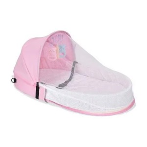Sac à langer de voyage gratuit avec lit bébé, sac à dos pour maman, sac à suspendre pour poussette avec jouets et moustiquaire - Product Image 5