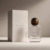 Flacon de parfum en verre de forme unique 30ml 50ml, flacon de parfum plat de luxe 100ml, flacon pulvérisateur vide, flacons de parfum sous pression