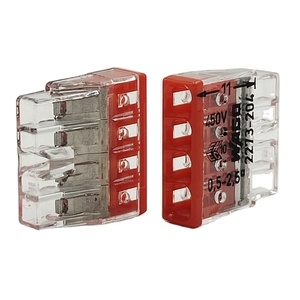 Wagos ขั้วต่อสายแบบกด4 <span class=keywords><strong>204</strong></span> <span class=keywords><strong>2273</strong></span>เส้นใสขั้วต่อแบบ<span class=keywords><strong>204</strong></span> <span class=keywords><strong>2273</strong></span>สายแบบเร็วขั้วต่อไฟฟ้า4ตำแหน่ง - Product Image 1