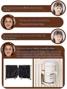 Valise à roulettes unisexe de 18 pouces, 4 roues, moderne, en ABS+PC, approuvée par les compagnies aériennes, avec serrure à combinaison TSA - Product Image 3