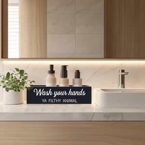 Caja de almacenamiento de madera negra con tapa abierta para pañuelos de papel, organizador de vasos, para escritorio, baño, cafetería - Product Image 2