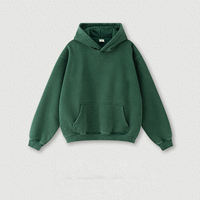 Sudadera con capucha retro de algodón 100% de alto gramaje, estilo urbano, oversize, unisex, con cremallera, lavado ácido, estilo vintage