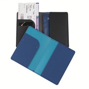 Porta Pasaportes Personalizable de PU de Alta Calidad con Diseño de Letras de Viaje Impermeable, Estilo Moderno, para Parejas - Product Image 4
