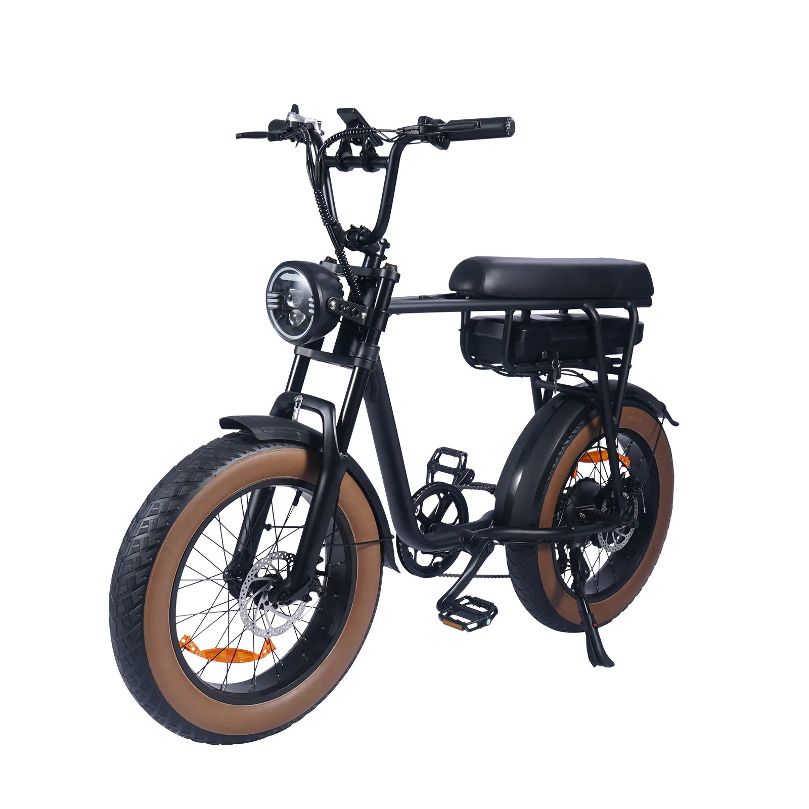 Magazzino ue Retro Vintage Style bicicletta elettrica freno a disco motore mozzo posteriore 20*4.0 Fat tire bici elettrica E-Bike