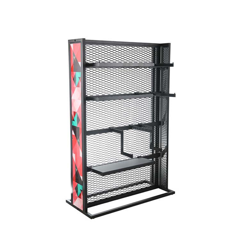 Hot Selling Bakery Shop Wire Rack Food Display Stand Bakery Display With Customized Logo — view 4