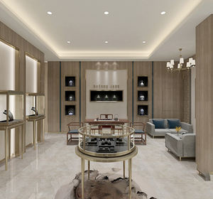 Vitrine de présentation ronde en verre pour bijoux, de qualité commerciale, antivol et anti-explosion, pour l'industrie des articles de luxe et <span class=keywords><strong>la</strong></span> vente au détail - Product Image 6