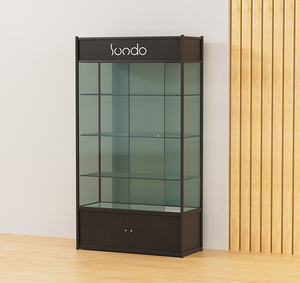 Sundo X-GD-003 Thép Không Gỉ Thủy Tinh Trong Suốt Bụi Bìa Đồ Trang Sức Mỹ Phẩm Đồng Hồ Hiển Thị Tủ Hiển Thị Trường Hợp Cho Các Cửa Hàng Bán Lẻ - Product Image 3