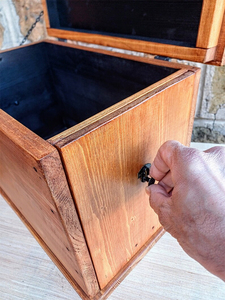 Meubles de salon rustiques boîte faite à la main avec <span class=keywords><strong>tiroir</strong></span> de rangement caché fausse boîte inférieure avec compartiment secret - Product Image 3