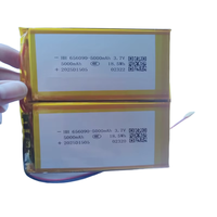 Paket baterai lithium polimer 10000mAh, 2 baterai secara paralel, dengan papan BMS, cocok untuk lampu LED