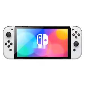 Nouvelle console de jeu portable S-w-l-t-ch 2 <span class=keywords><strong>OLED</strong></span> blanche avec joysticks rouge et bleu, écran tactile et 10000 jeux intégrés - Product Image 2