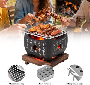 Parrilla de Barbacoa Hibachi de Aluminio Estilo Japonés Moderno, Parrilla de Carbón para Barbacoa - Product Image 2