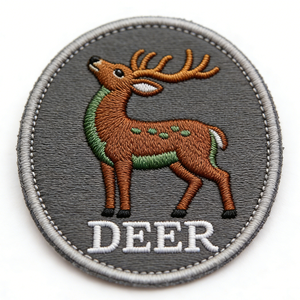Écusson brodé personnalisé en forme de cheval, badge thermocollant rond, patch en tissu 3D en relief pour vêtements, sacs, chapeaux - Product Image 3