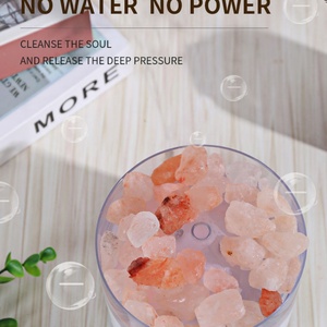 Mini lampe en pierre de sel de cristal pour la maison, diffuseur d'arômes ultrasonique à LED pour huiles essentielles, 220 ml - Product Image 6