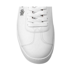 zapatos de mujer juveniles planos blancos casuales con cordones cómodos con adornos estrellas - Product Image 3