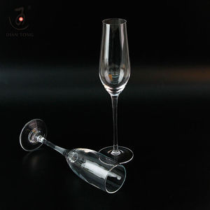 Flûtes <span class=keywords><strong>à</strong></span> champagne en verre de 220 ml, personnalisables avec logo gravé, en gros, pour mariage et restaurant - Product Image 4