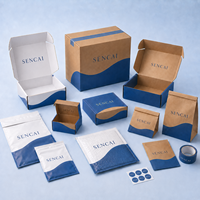 Boîtes d'expédition en carton ondulé imprimé avec logo personnalisé, recyclables