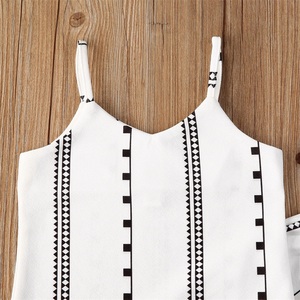 Quality Summer Korean Fashion Children Sleeveless Infant Baby Children's Girls Casual Kids Wear Clothing Sets - Product Image 5