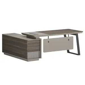 Modern design commercial office furniture supervisor L-shaped executive wooden computer office desk