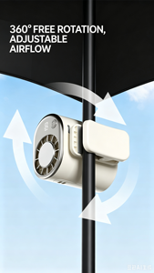 Portable Clip-On Waist <b>Mini</b> Fan Rechargeable Outdoor Cooling Fan Personal <b>Air</b> <b>Conditioner</b> Ice Cooling Fan for Summer Travel - Product Image 5
