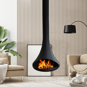 2024 diseño moderno chimenea suspendida calefacción estufa <span class=keywords><strong>de</strong></span> <span class=keywords><strong>leña</strong></span> chimenea colgante interior - Product Image 3