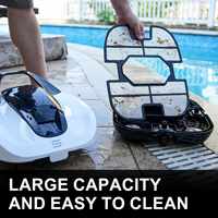 Nouveauté : Nettoyeur de piscine automatique sans fil, robot aspirateur intelligent avec planification de trajectoire, batterie rechargeable pour piscine