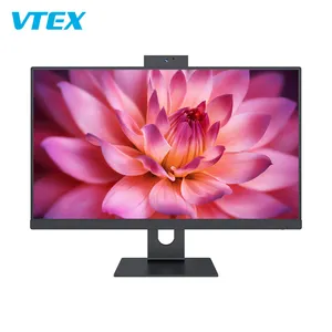 VTEX Support 4G/8G/16G/32G DDR3/DDR4 DDR4 23.8 Inch Computer With Hiding Camera All In One PC Desktop