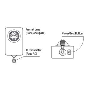 에너지 절약을 위한 무선 자동 감지 PIR 모션 에어컨 센서 - Product Image 4
