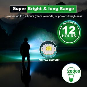 <span class=keywords><strong>Linterna</strong></span> de mano de <span class=keywords><strong>5000</strong></span> lúmenes, <span class=keywords><strong>linterna</strong></span> <span class=keywords><strong>LED</strong></span>, luz de Flash para exteriores, XHP70, <span class=keywords><strong>Linterna</strong></span> impermeable con zoom, Latarka, Lampe de Poche - Product Image 2