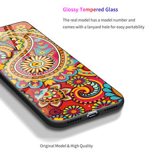 <span class=keywords><strong>Funda</strong></span> protectora para teléfono móvil <span class=keywords><strong>Iphone</strong></span>, carcasa de vidrio templado con rosas y flores para <span class=keywords><strong>Iphone</strong></span> 11 12 13 Pro Max Xr <span class=keywords><strong>X</strong></span> Xsmax Xs 13pro 12pro - Product Image 2