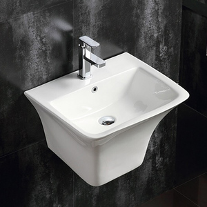 Y9078 évier suspendu au mur en céramique bassin <span class=keywords><strong>carré</strong></span> salle de bain suspendu lavabo monobloc - Product Image 3