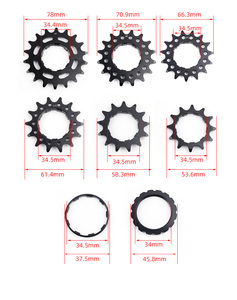 Pièces <span class=keywords><strong>de</strong></span> roue libre <span class=keywords><strong>de</strong></span> vélo POLSO Bmx pignon <span class=keywords><strong>de</strong></span> <span class=keywords><strong>Cassette</strong></span> <span class=keywords><strong>de</strong></span> vélo en acier CRMO haute résistance avec anneau <span class=keywords><strong>de</strong></span> verrouillage - Product Image 5
