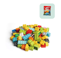 FEELO 500g Blocs de construction classiques en vrac Freedom, jouet en plastique ABS pour garçon et fille de 3 ans et plus, briques de construction éducatives colorées