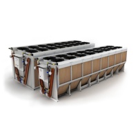 Refroidisseur industriel à air sec Aidear pour station photovoltaïque à onduleur solaire, unité de refroidissement à circuit fermé avec rejet de chaleur