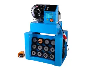 P32 6~51mm ( 1/4~2" ) Finn Power Hydraulic Rubber Hose Crimping Machine Standard Pipe Pressing Hydraulic Hose Crimper Machine