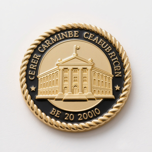 Monedas Conmemorativas de Alta Calidad de Fábrica, Diseño Personalizado, Forma de Barco, Elegantes, con Baño de Oro - Product Image 2