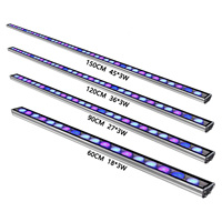 Bâtons lumineux pour aquarium 2/3/4/5 pieds, design moderne, gradation intelligente, LED à spectre complet temporisée, lumières corallines pour salon et chambre à coucher