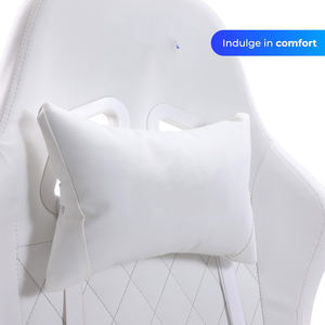 2025 Sillas <span class=keywords><strong>Gamer</strong></span> <span class=keywords><strong>Pro</strong></span> Best Selling Branco Ajustável Ergonômico Corrida Estilo Gaming Cadeira Reclinável Design Moderno para Meninas Gamers - Product Image 2