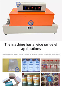 Quartz Lamp Semi-Automatic Heat <b>Shrink</b> Packaging Machine for <b>Plastic</b> PP/PE Film Heat <b>Shrink</b> Tunnel Wrapping Machine - Product Image 6