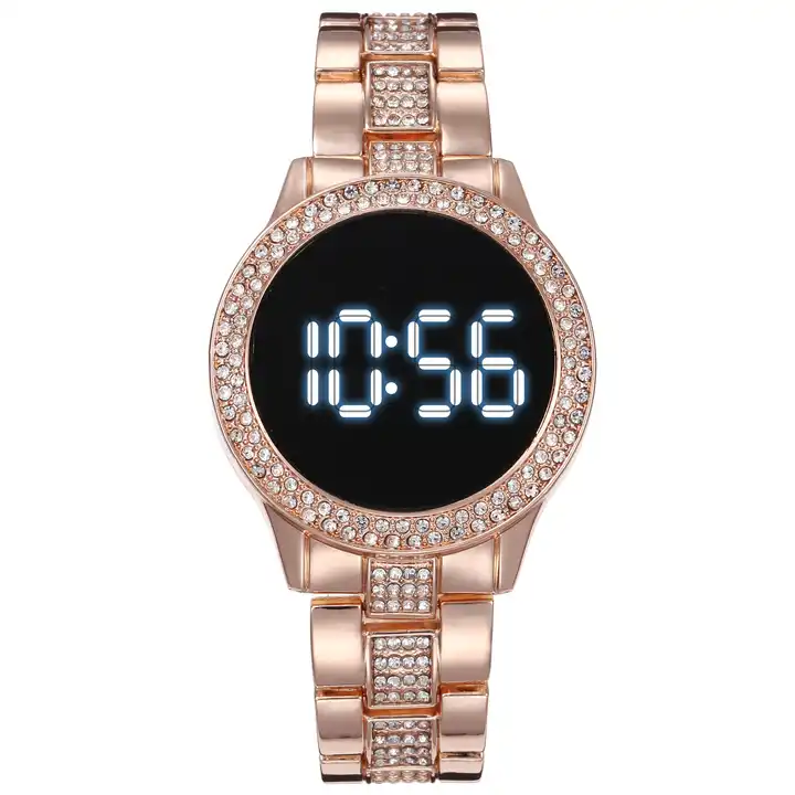 Reloj digital de lujo para mujer