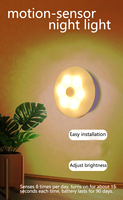Veilleuse intelligente 4.5V LED pour chambre couloir sans fil mur intérieur intelligent corps lampe à induction
