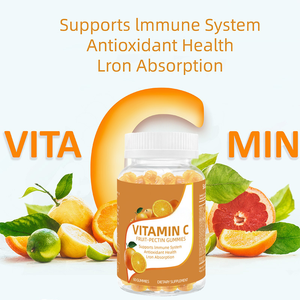 Gomitas de Vitamina C con <span class=keywords><strong>Ácido</strong></span> <span class=keywords><strong>Ascórbico</strong></span> para Energía, Marca Privada OEM, Suplemento para Adolescentes y Adultos, 60 Unidades - Product Image 3