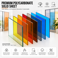 Plaque en polycarbonate plate sur mesure BAKWAY 4x8, transparente, protection UV, anti-rayures, plaque PC solide pour panneaux de toiture de serre